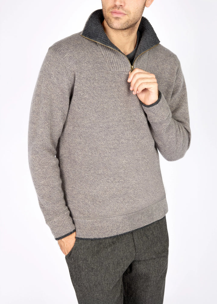 Irelands Eye Half Zip Merino Wool Sweater