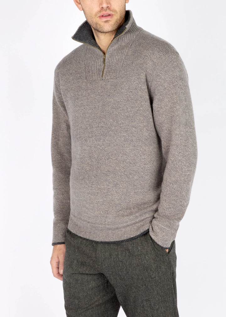 Irelands Eye Half Zip Merino Wool Sweater