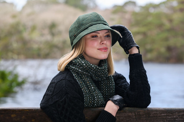 Mucros Green flapper hat