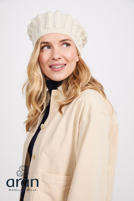 Merino Wool Aran Beret