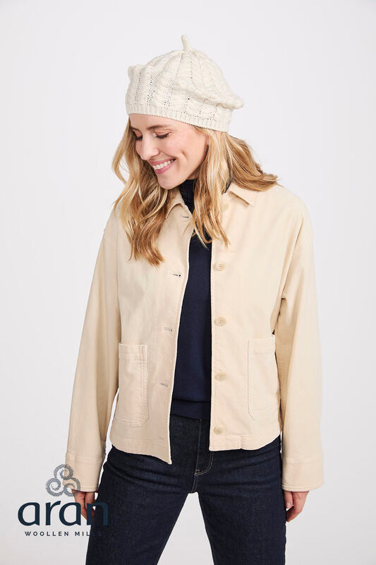 Merino Wool Aran Beret