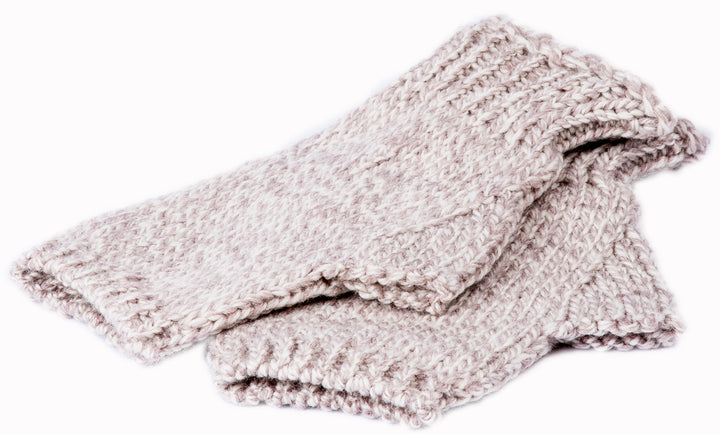 Aran Woollen Fingerless Mitts