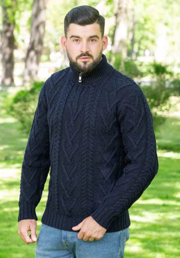 Saol Mens Half Zip Sweater