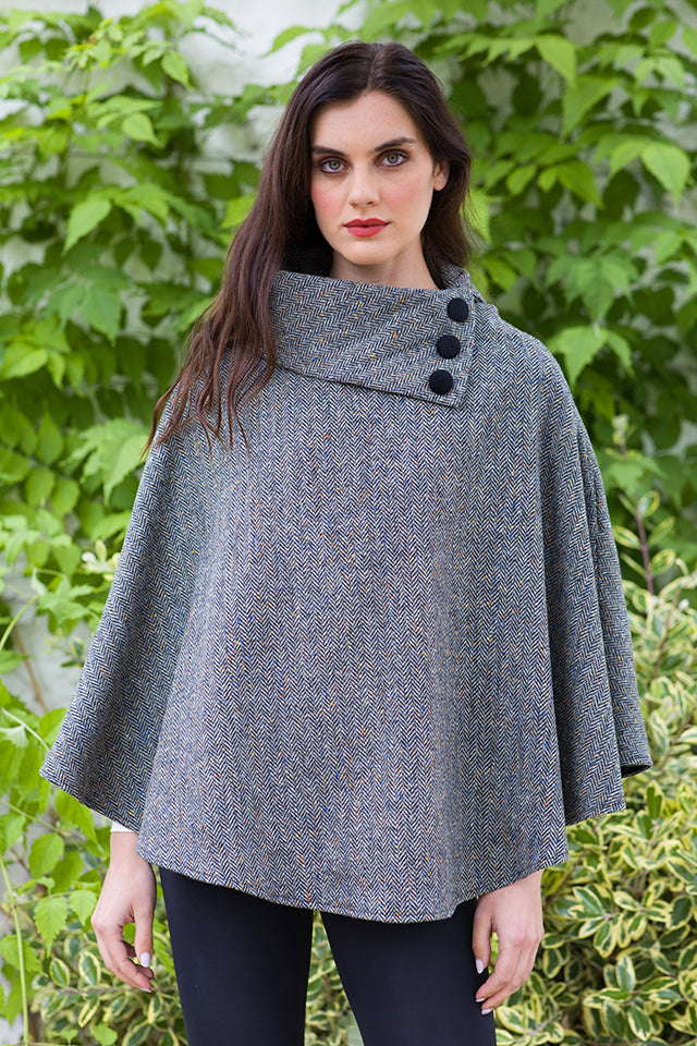 Mucros Grey Poncho