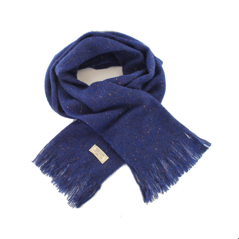 Mucros Islander Scarf - Navy Fleck
