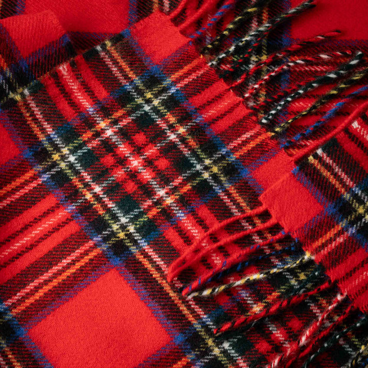 Merino Luxury Wool Scarf Royal Stewart Tartan