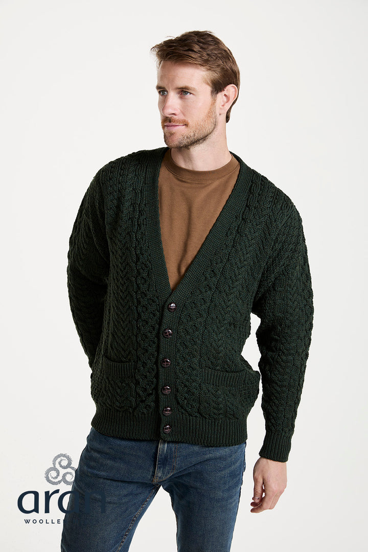 Merino Wool V Neck Cardigan