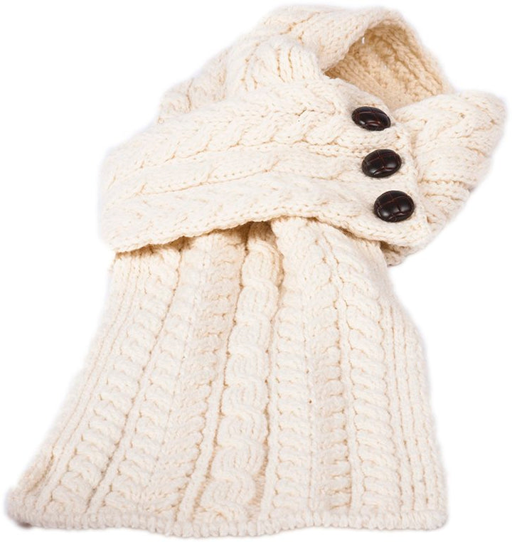 Buttoned Loop Scarf