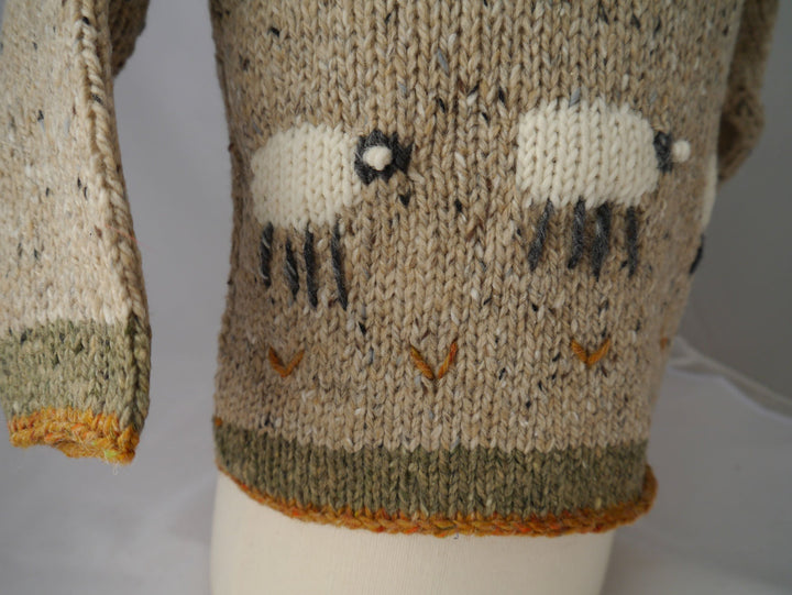 Children’s Handmade Sheep Sweater – Biege