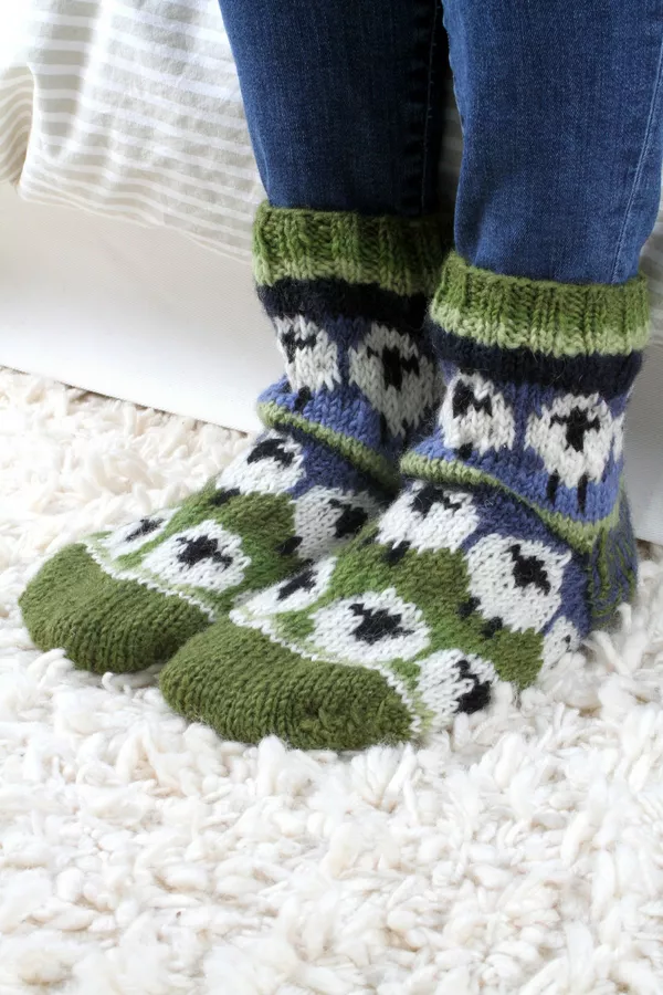 Flock of Sheep Sofa Socks