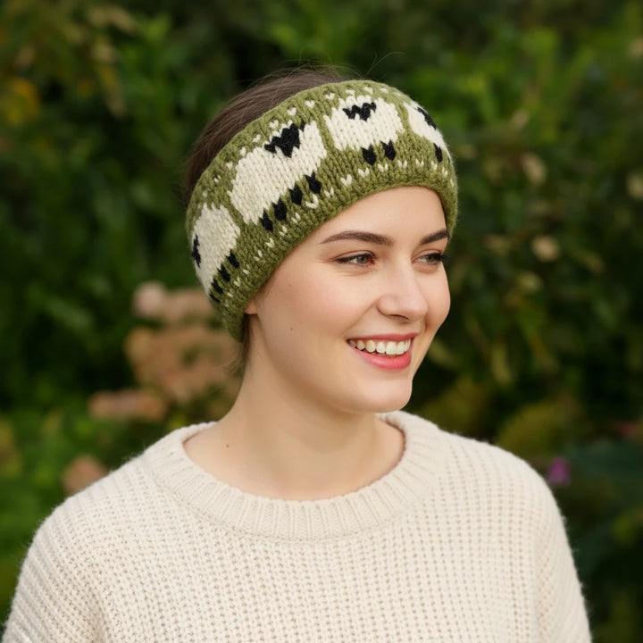 Wool Headband with sheep Design