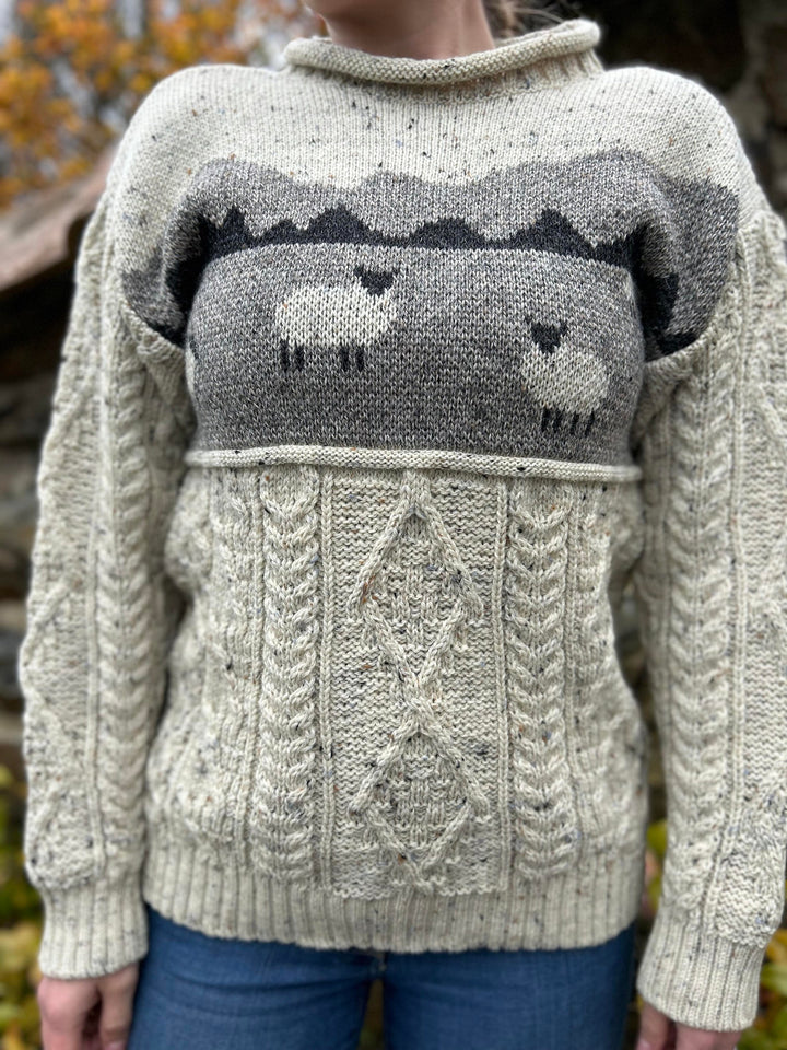 100% Wool unisex Mountain Sheep Sweater.