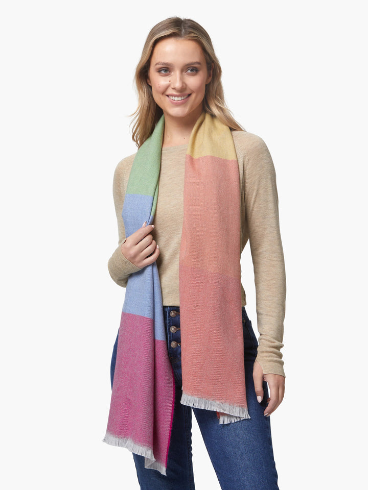 Foxford Rainbow Extra Fine Merino Scarf