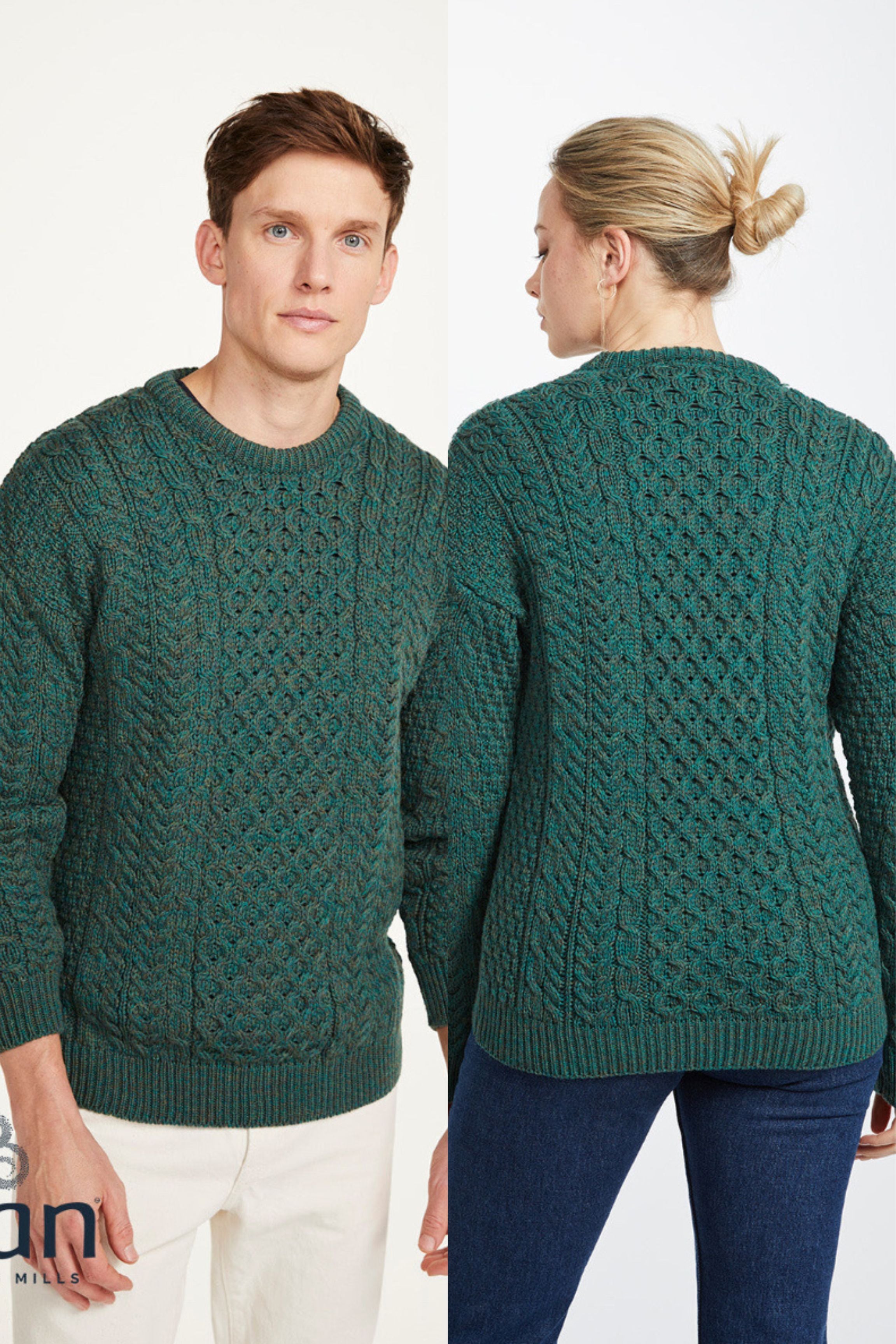 Merino wool aran sweater best sale