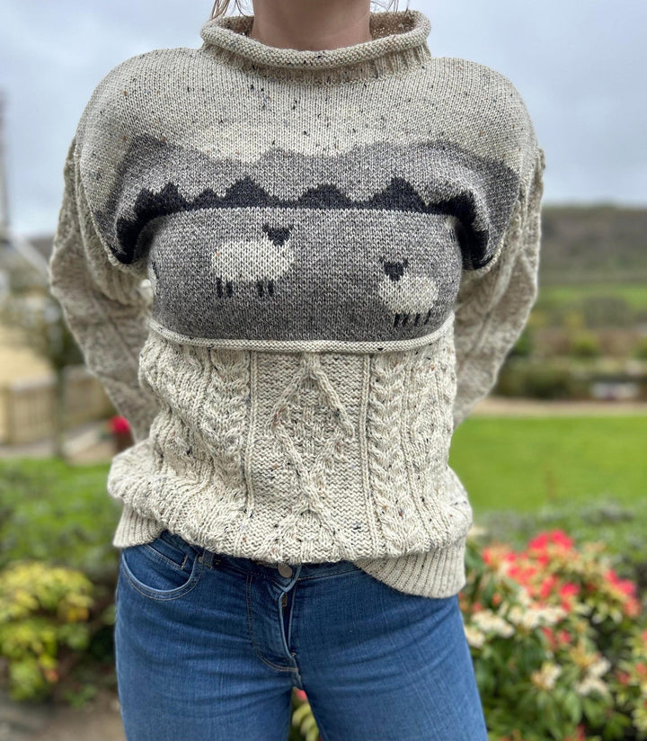 100% Wool unisex Mountain Sheep Sweater.