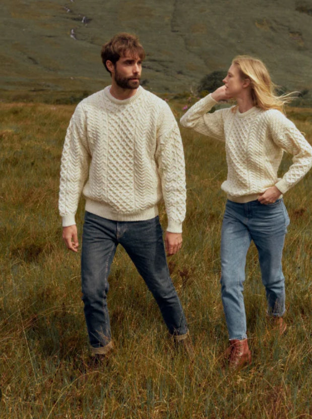 Aran Sweater - Unisex - Natural