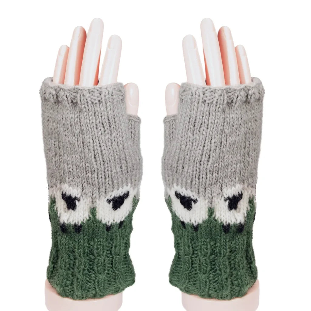 Green Sheep  Handwarmers