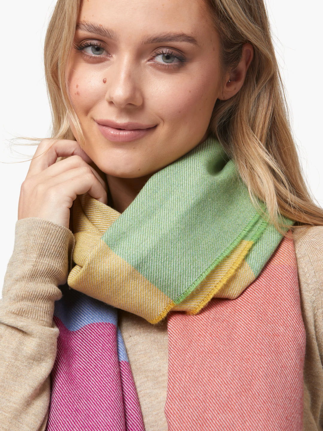 Foxford Rainbow Extra Fine Merino Scarf