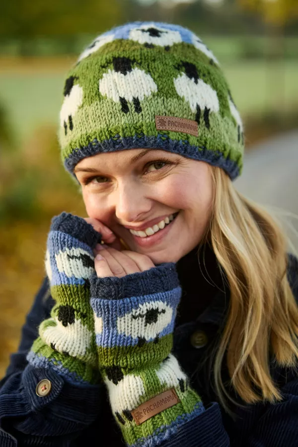 Flock of Sheep Beanie with no Bobble
