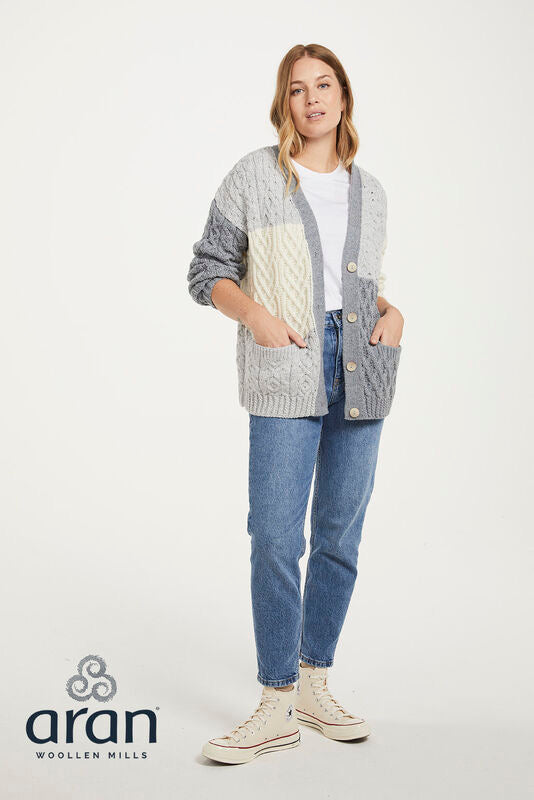 Aran Patchwork Cardigan