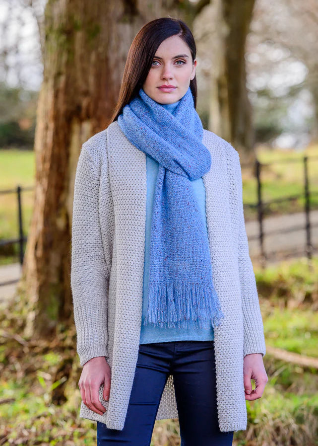 Mucros Islander Scarf - Pale Blue