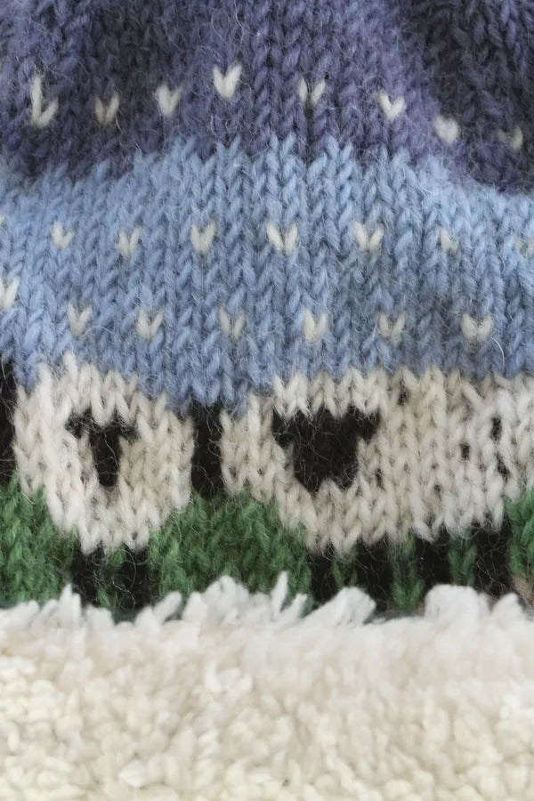 Kids Snowy Sheep Bobble Beanie