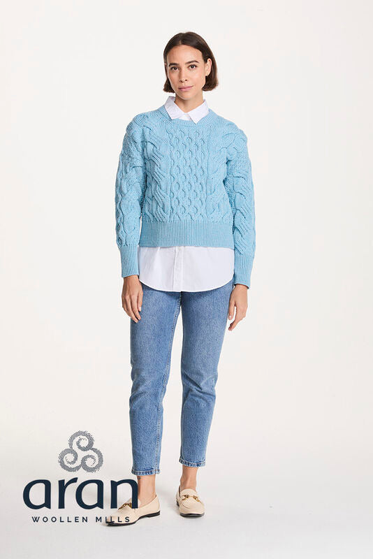 Crop Cable Sweater