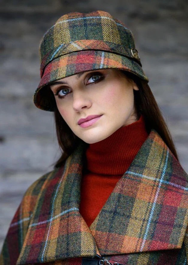 Mucros flapper hat -Rust Check