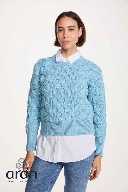 Crop Cable Sweater