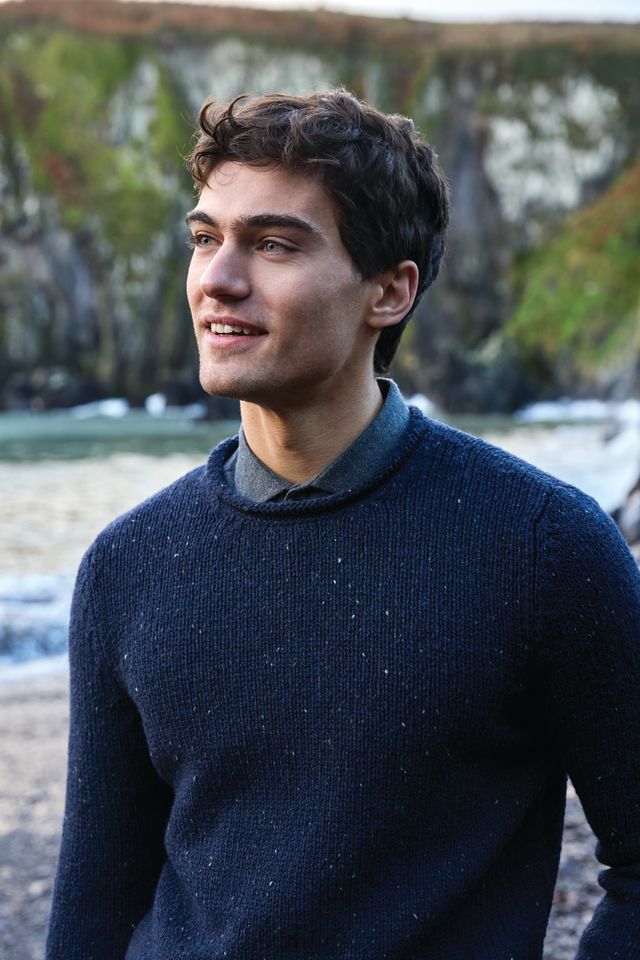 Fisherman Roll Neck Sweater - Silent Night