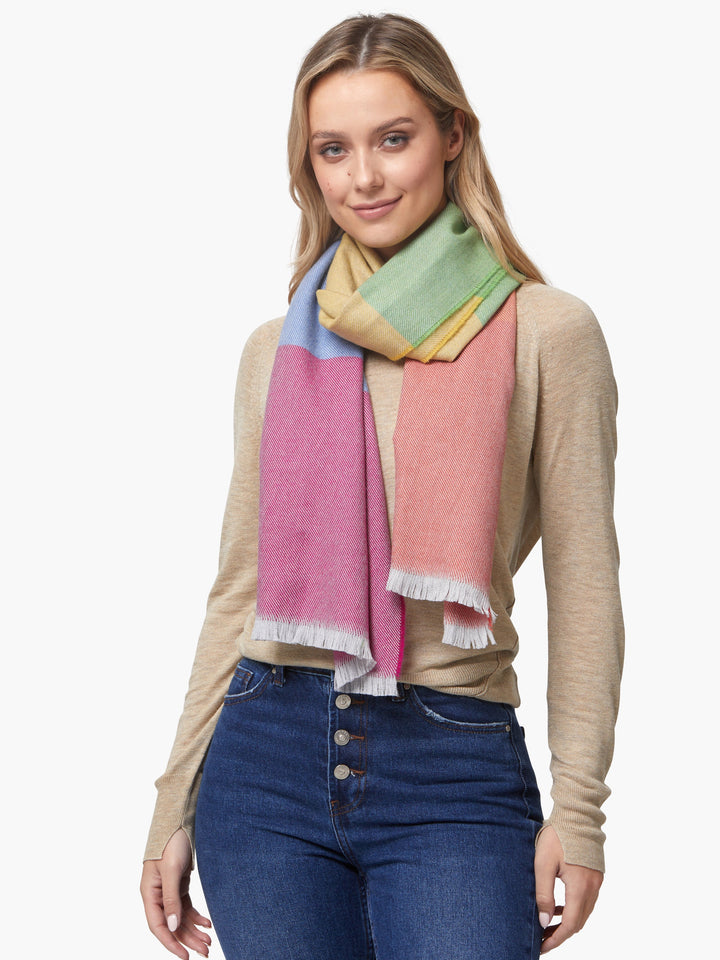 Foxford Rainbow Extra Fine Merino Scarf