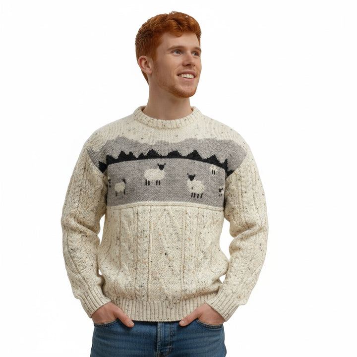 100% Wool Mountain Sheep Sweater.