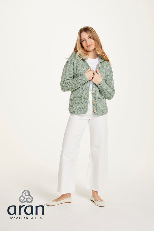 Buttoned Cable Cardigan