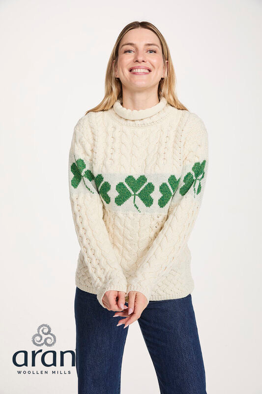 Shamrock Rolled Neck Sweater