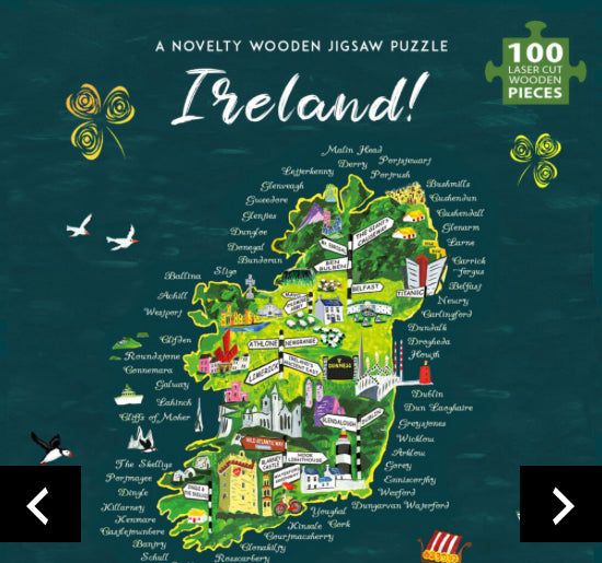 Map of Ireland Wooden Jigsaw