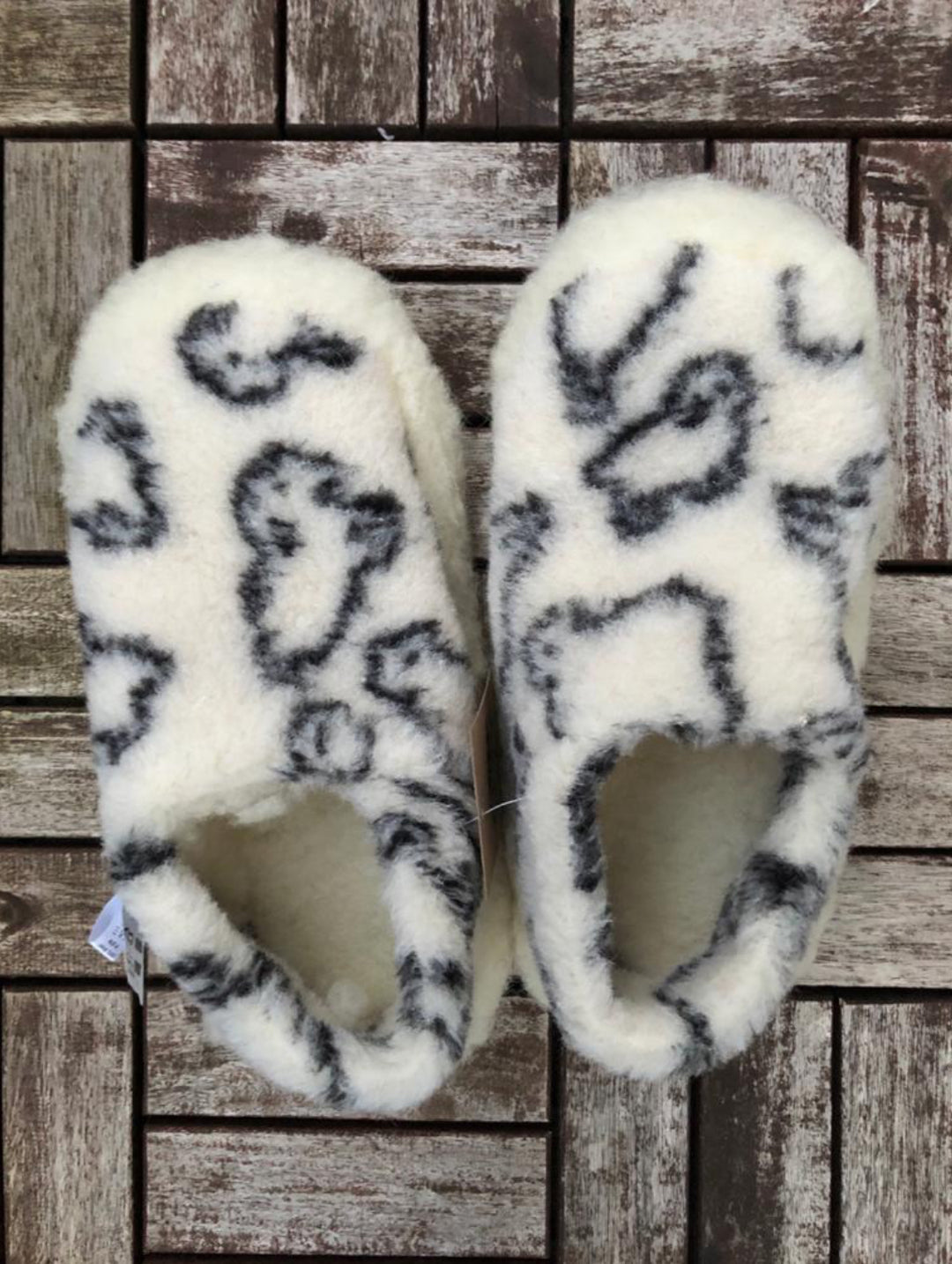Sheep Design Merino Wool Slippers (Unisex)