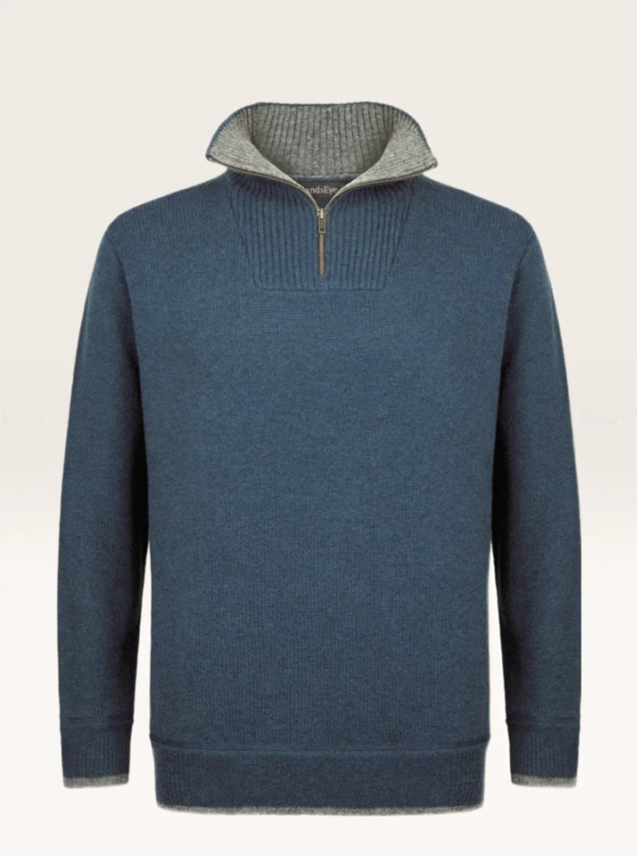 Irelands Eye Half Zip Merino Wool Sweater (2 colours)