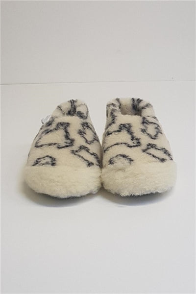 Sheep Design Merino Wool Slippers (Unisex)