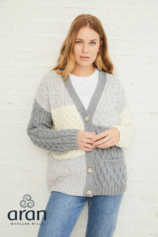 Aran Patchwork Cardigan