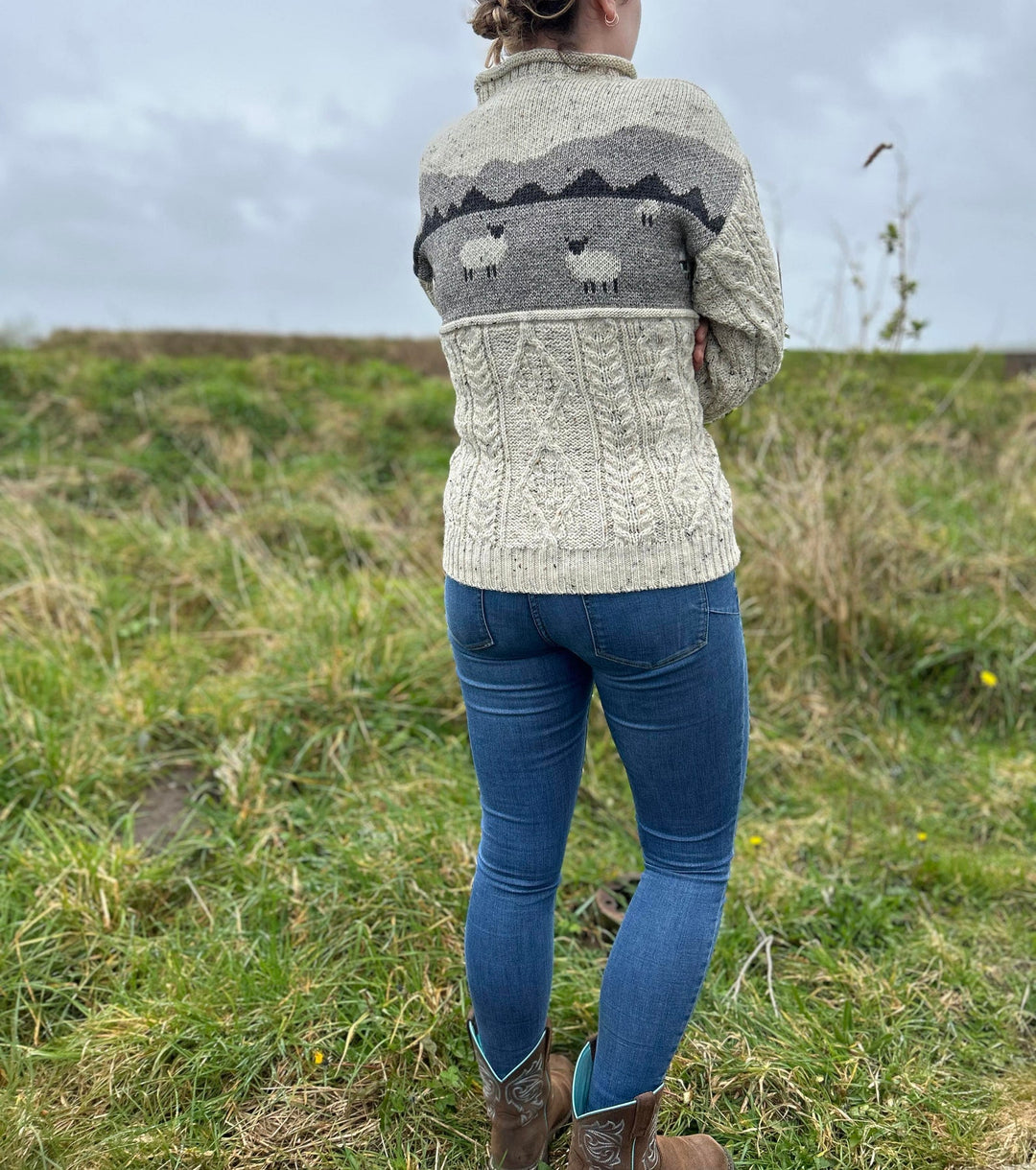100% Wool unisex Mountain Sheep Sweater.