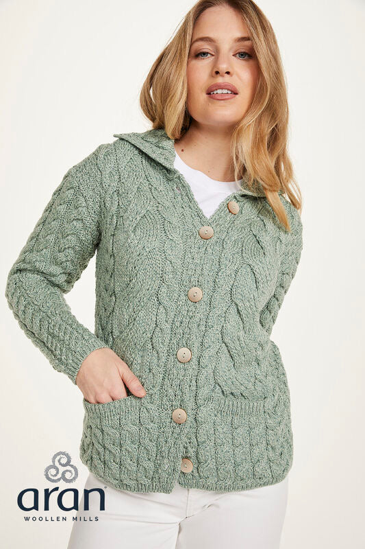 Buttoned Cable Cardigan