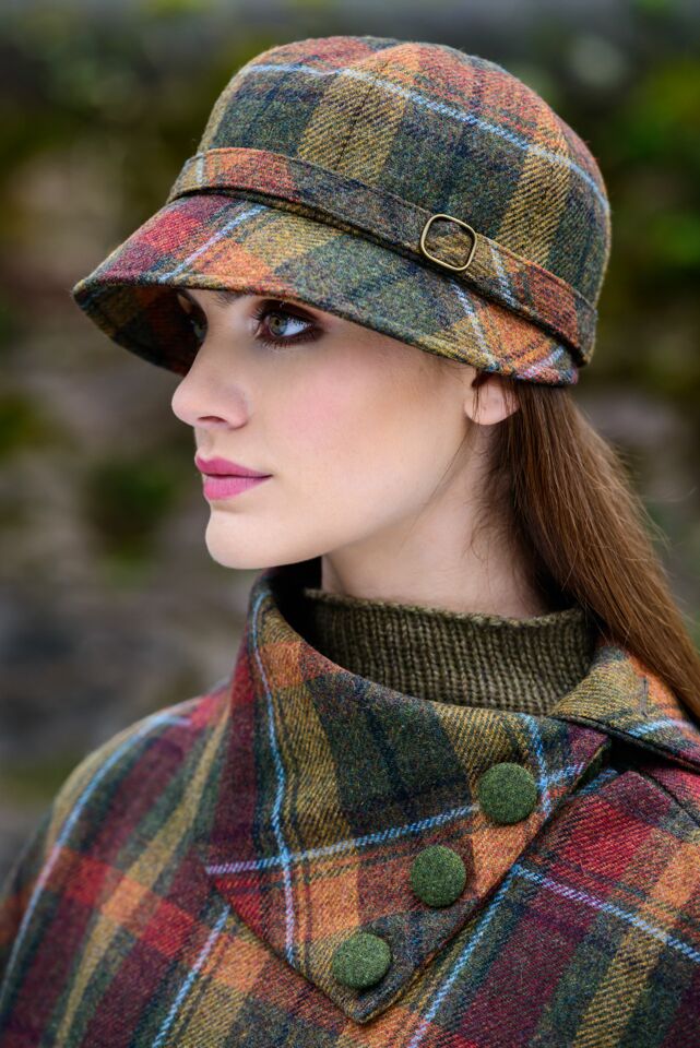 Mucros flapper hat -Rust Check