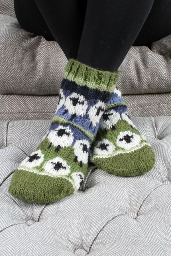 Flock of Sheep Sofa Socks