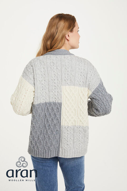 Aran Patchwork Cardigan