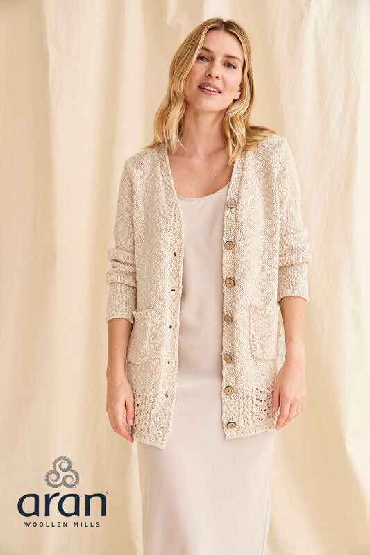Long Line V Neck Cardigan