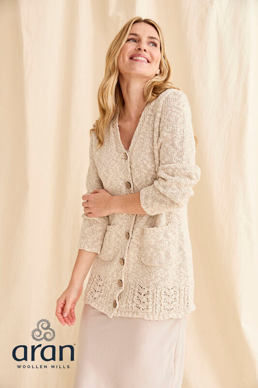 Long Line V Neck Cardigan