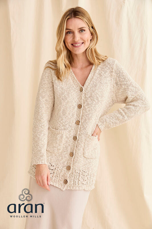 Long Line V Neck Cardigan