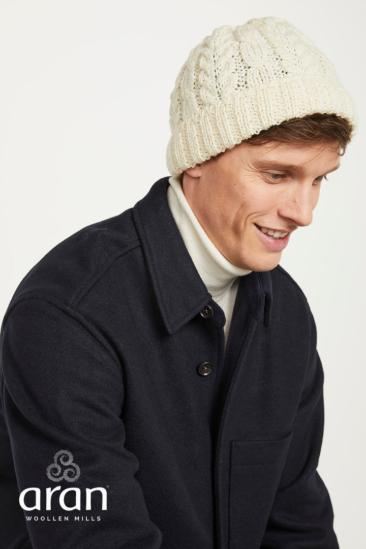 Aran  Cable Wool Hat