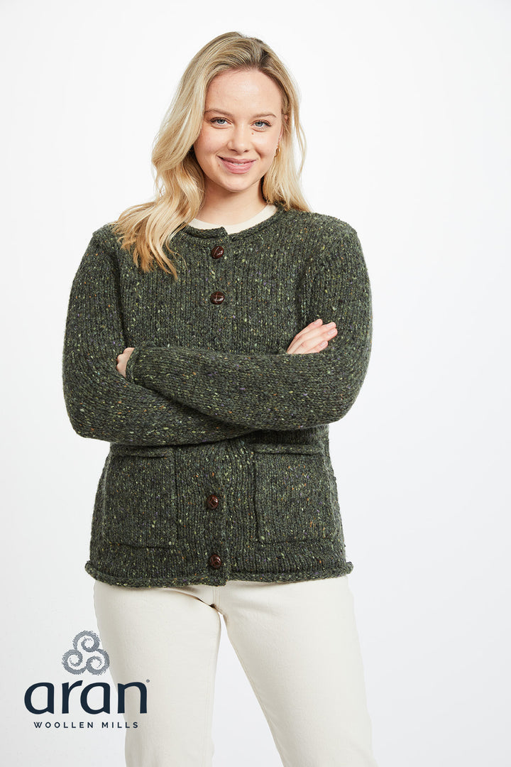 Ladies Donegal Tweed Cardigan