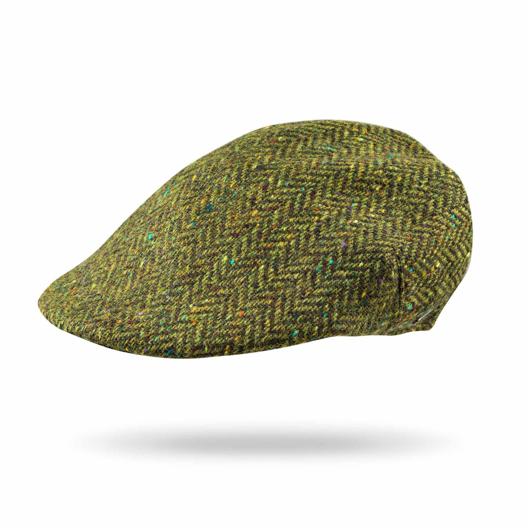 John Hanly  Sports Cap Moss Green Donegal Herringbone